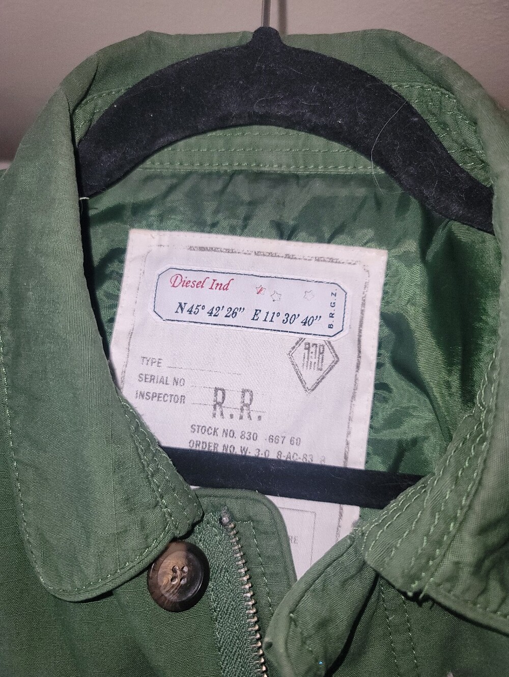 Vintage DIESEL Y2K Archive Mixed-Media Utility Jacket - Sz S